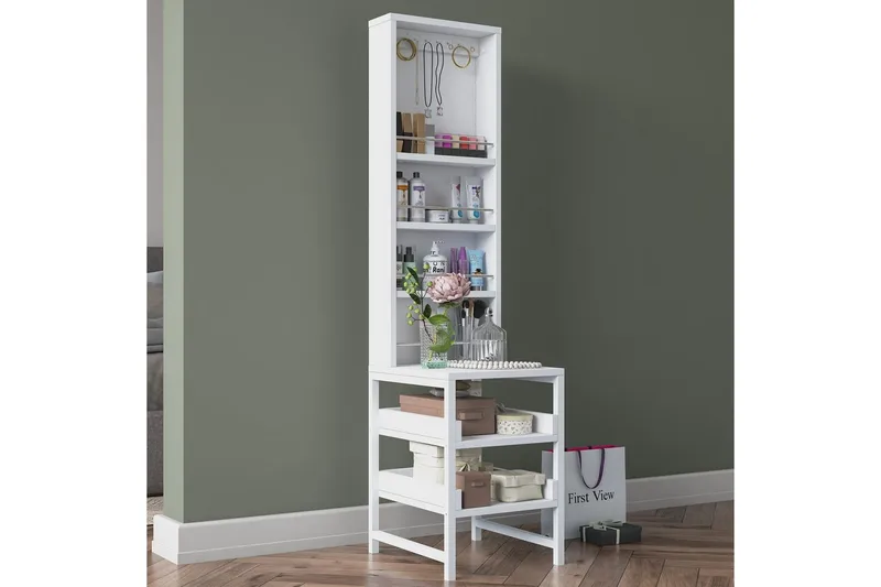 Aldros Sminkebord 35 cm - Hvit - Møbler - Bord - Sminkebord & toalettbord