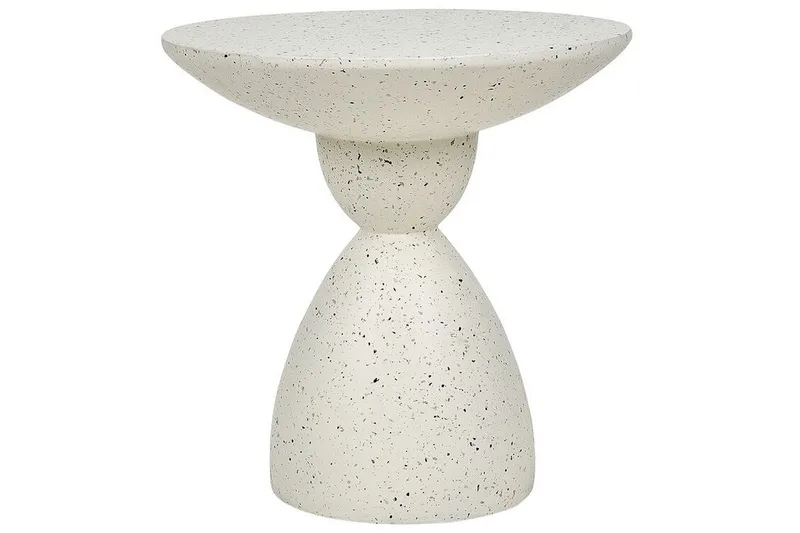 Alezio Sofabord 50 cm Rund, Hvit