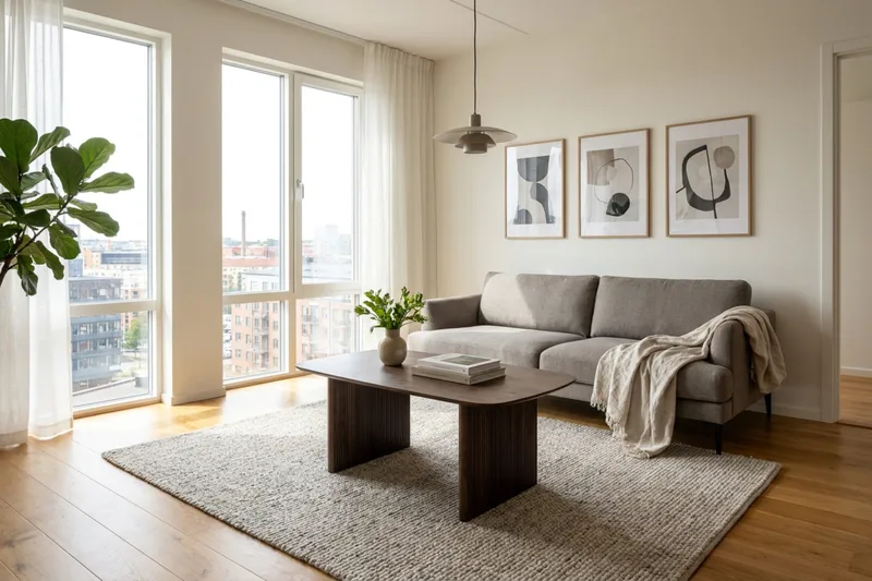 Alma rektangulært sofabord 120 cm i tre - Valnøtt - Møbler - Bord - Sofabord