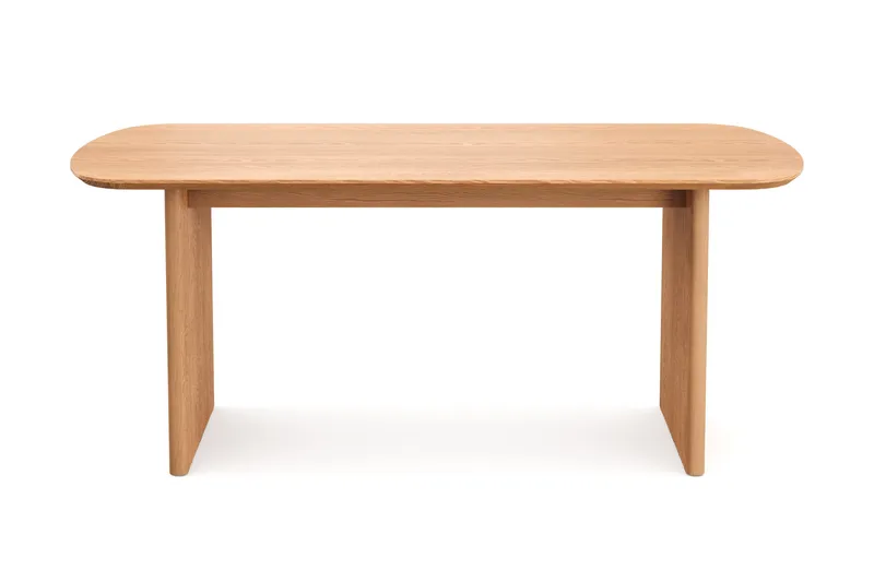 Alma rektangulært spisebord 180x90 cm finér - Eik - Møbler - Bord - Spisebord & kjøkkenbord