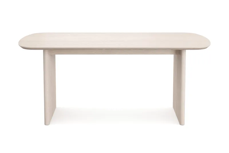 Alma rektangulært spisebord 180x90 cm finér - Hvitlasert eik - Møbler - Bord - Spisebord & kjøkkenbord