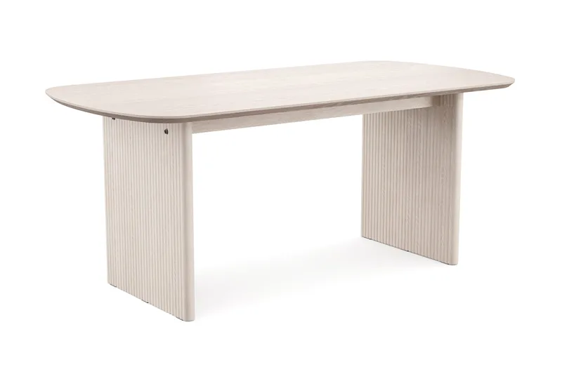 Alma rektangulært spisebord 180x90 cm finér - Hvitlasert eik - Møbler - Bord - Spisebord & kjøkkenbord