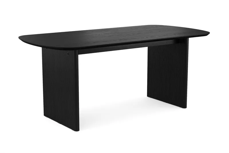 Alma rektangulært spisebord 180x90 cm finér, Svart