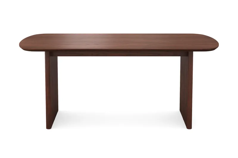 Alma rektangulært spisebord 180x90 cm finér - Valnøtt - Møbler - Bord - Spisebord & kjøkkenbord