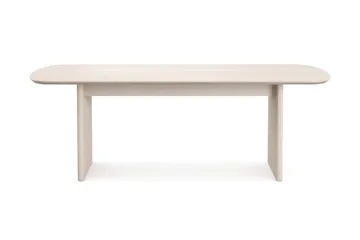 Alma rektangulært spisebord 220 × 100 cm finer - Hvitlasert eik - Møbler - Bord - Spisebord & kjøkkenbord