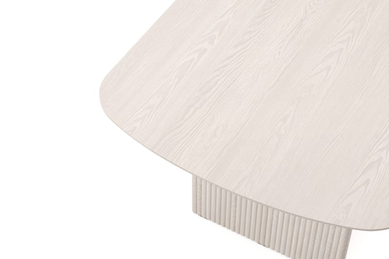 Alma rektangulært spisebord 220 × 100 cm finer - Hvitlasert eik - Møbler - Bord - Spisebord & kjøkkenbord