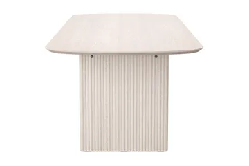 Alma rektangulært spisebord 220 × 100 cm finer - Hvitlasert eik - Møbler - Bord - Spisebord & kjøkkenbord