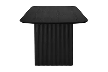 Alma rektangulært spisebord 220 × 100 cm finer - Svartlasert eik - Møbler - Bord - Spisebord & kjøkkenbord