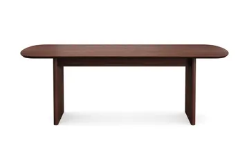 Alma rektangulært spisebord 220 × 100 cm finer - Valnøtt - Møbler - Bord - Spisebord & kjøkkenbord
