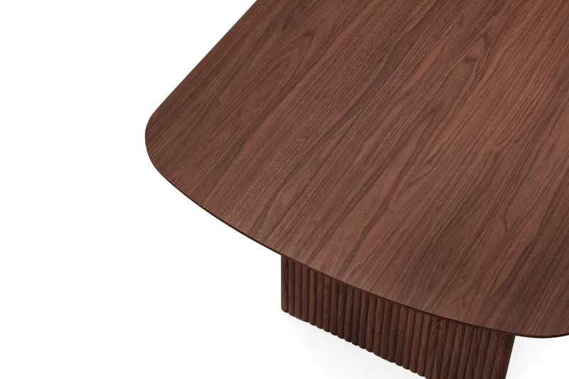Alma rektangulært spisebord 220 × 100 cm finer - Valnøtt - Møbler - Bord - Spisebord & kjøkkenbord