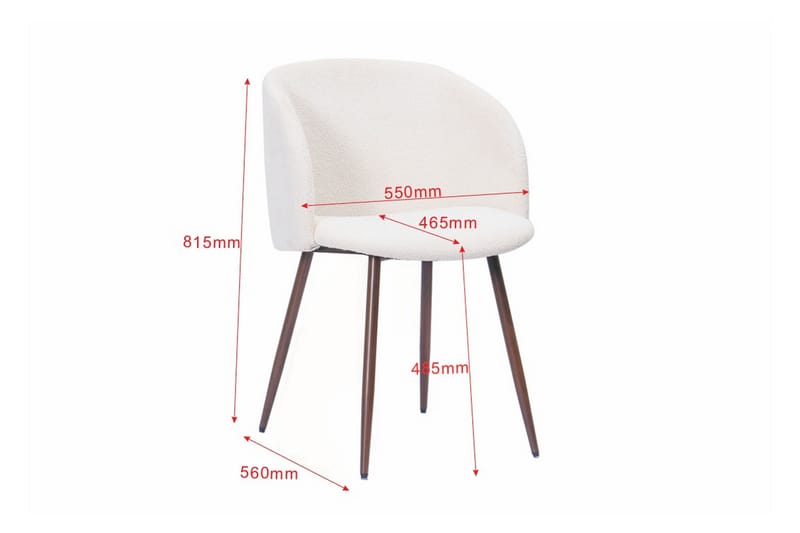Alma spisegruppe med rektangulært bord på 220 cm i valnøtt og 6 Greya spisestoler - Valnøtt - Møbler - Bord - Spisegrupper