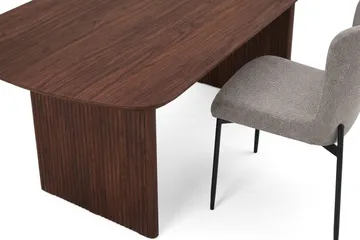 Alma spisegruppe rektangulær 180 cm valnøtt med 6 Elsie spisestoler - Valnøtt - Møbler - Bord - Spisegrupper