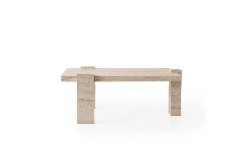 Almasi Stuebord 110 cm - Travertin - Møbler - Bord - Sofabord