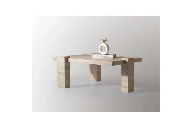 Almasi Stuebord 110 cm - Travertin - Møbler - Bord - Sofabord