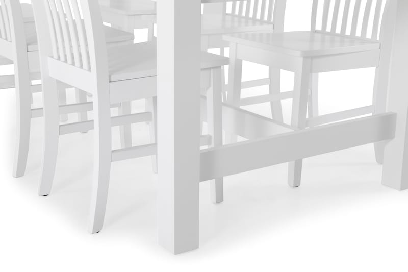 Altea Spisebord med 6 Augusta stoler - Hvit - Spisegrupper