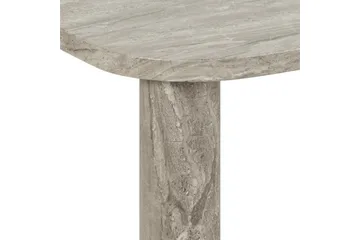 Alula Rektangulært Sofabord 100 cm med Avrundede Hjørner i Marmor - Grå - Møbler - Bord - Sofabord