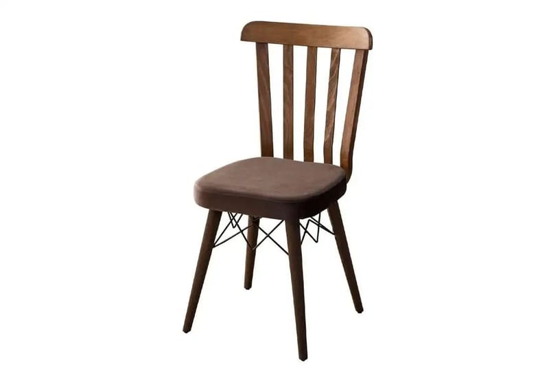 Alvryn spisegruppe bord 130 cm + 4 stoler - Brun - Møbler - Bord - Spisegrupper