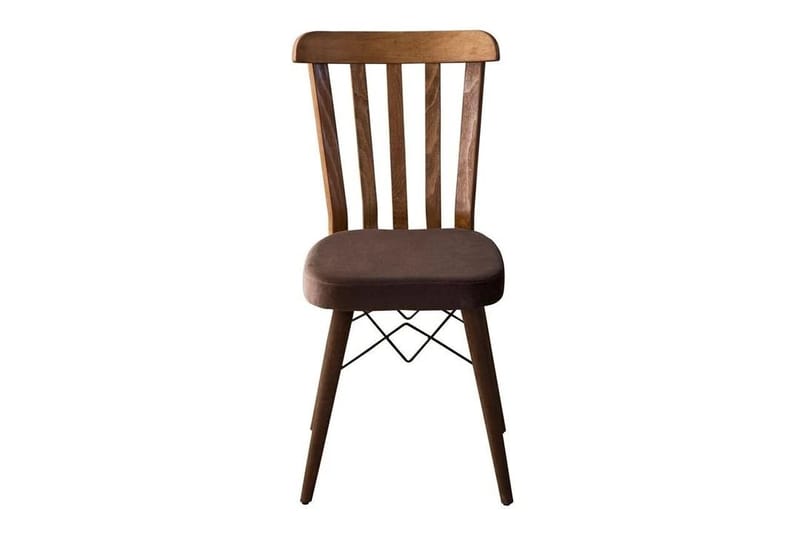 Alvryn spisegruppe bord 130 cm + 4 stoler - Brun - Møbler - Bord - Spisegrupper