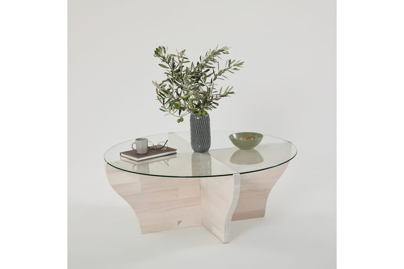 Amphora Sofabord 92 cm - Hvit - Møbler - Bord - Sofabord