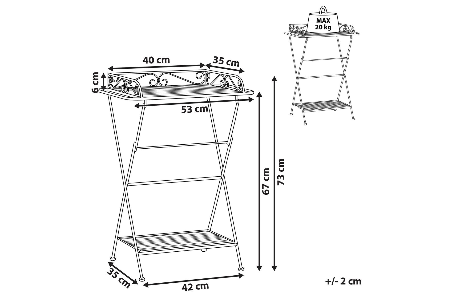 Ancud Sofabord 53 cm - Svart - Møbler - Bord - Sofabord