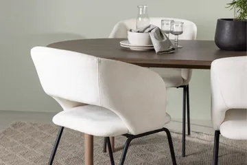 Andy Spisegruppe 180 cm Oval med 4 Day Stoler - Sort - Møbler - Bord - Spisegrupper