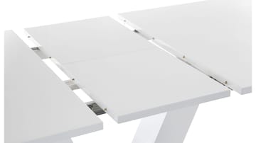 Andy Uttrekkbart Rektangulært Spisebord 140 cm i Tre - Hvit - Møbler - Bord - Spisebord & kjøkkenbord