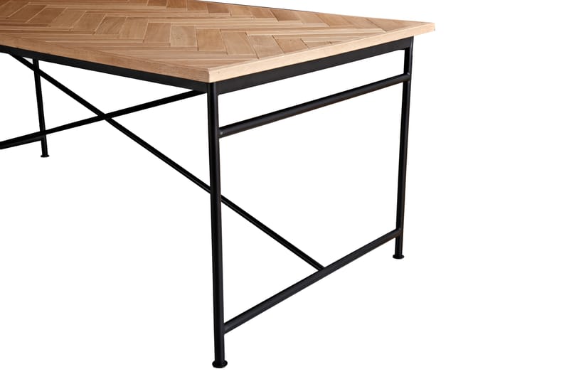 Antwerp Spisebord 200 cm - Hvit/Brun - Spisebord & kjøkkenbord