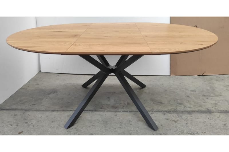 Armando Spisebord 120 cm Rundt - Svart/Beige - Møbler - Bord - Spisebord & kjøkkenbord