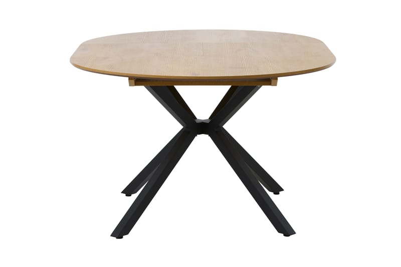 Armando Spisebord 120 cm Rundt - Svart/Beige - Møbler - Bord - Spisebord & kjøkkenbord