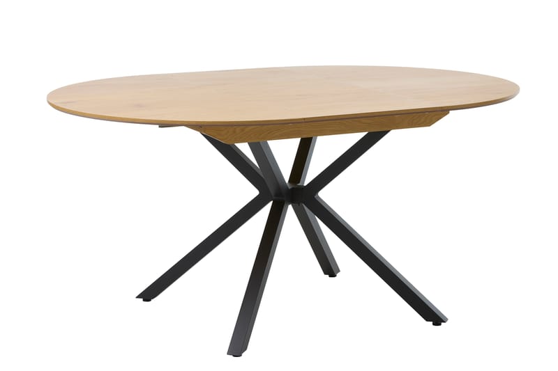 Armando Spisebord 120 cm Rundt - Svart/Beige - Møbler - Bord - Spisebord & kjøkkenbord