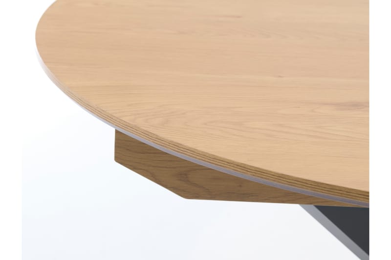 Armando Spisebord 120 cm Rundt - Svart/Beige - Møbler - Bord - Spisebord & kjøkkenbord