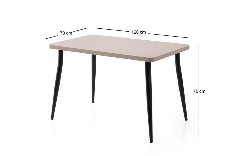 Armenia Spisebord 120 cm Rektangulær - Mokka - Møbler - Bord - Spisebord & kjøkkenbord