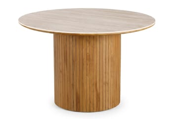 Arvo Spisegruppe rund 120 cm Eik med 4 Ronja Spisestoler - Eik - Møbler - Bord - Spisegrupper