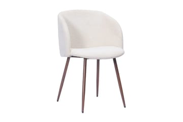 Arvo spisegruppe rund 120 cm Travertin med 4 Greya spisestoler - Valnøtt - Møbler - Bord - Spisegrupper