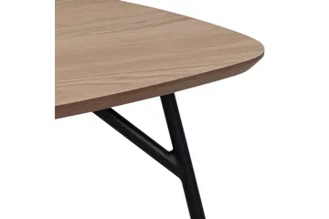 Arwina Ovalt Sofabord 120 cm med Organisk Bordplate i Eik - Brun - Møbler - Bord - Sofabord