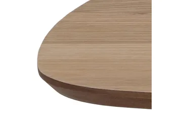 Arwina Ovalt Sofabord 120 cm med Organisk Bordplate i Eik - Brun - Møbler - Bord - Sofabord