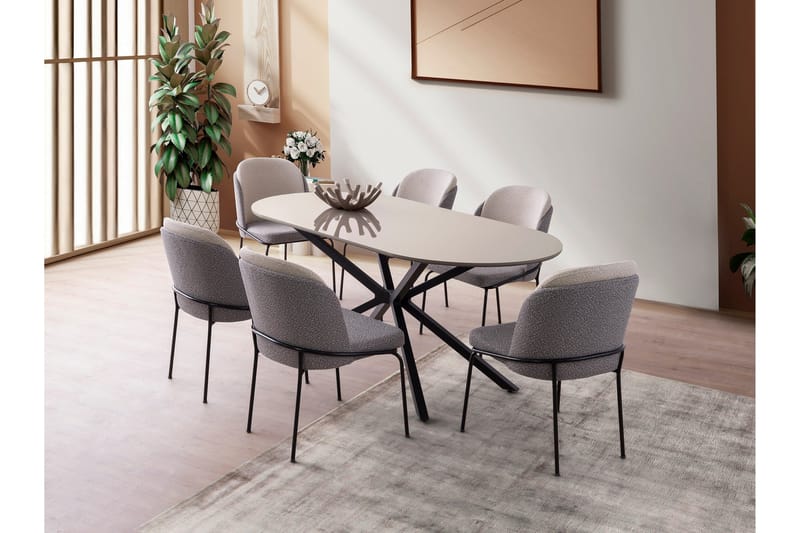 Aura Spisebord 180 cm Rektangulært - Brun - Møbler - Bord - Spisebord & kjøkkenbord