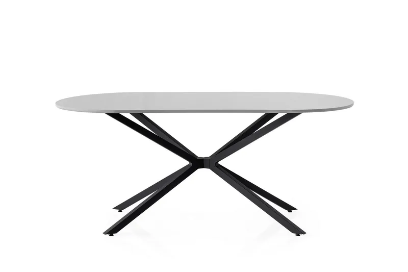 Aura Spisebord 180 cm Rektangulært, Lys grå