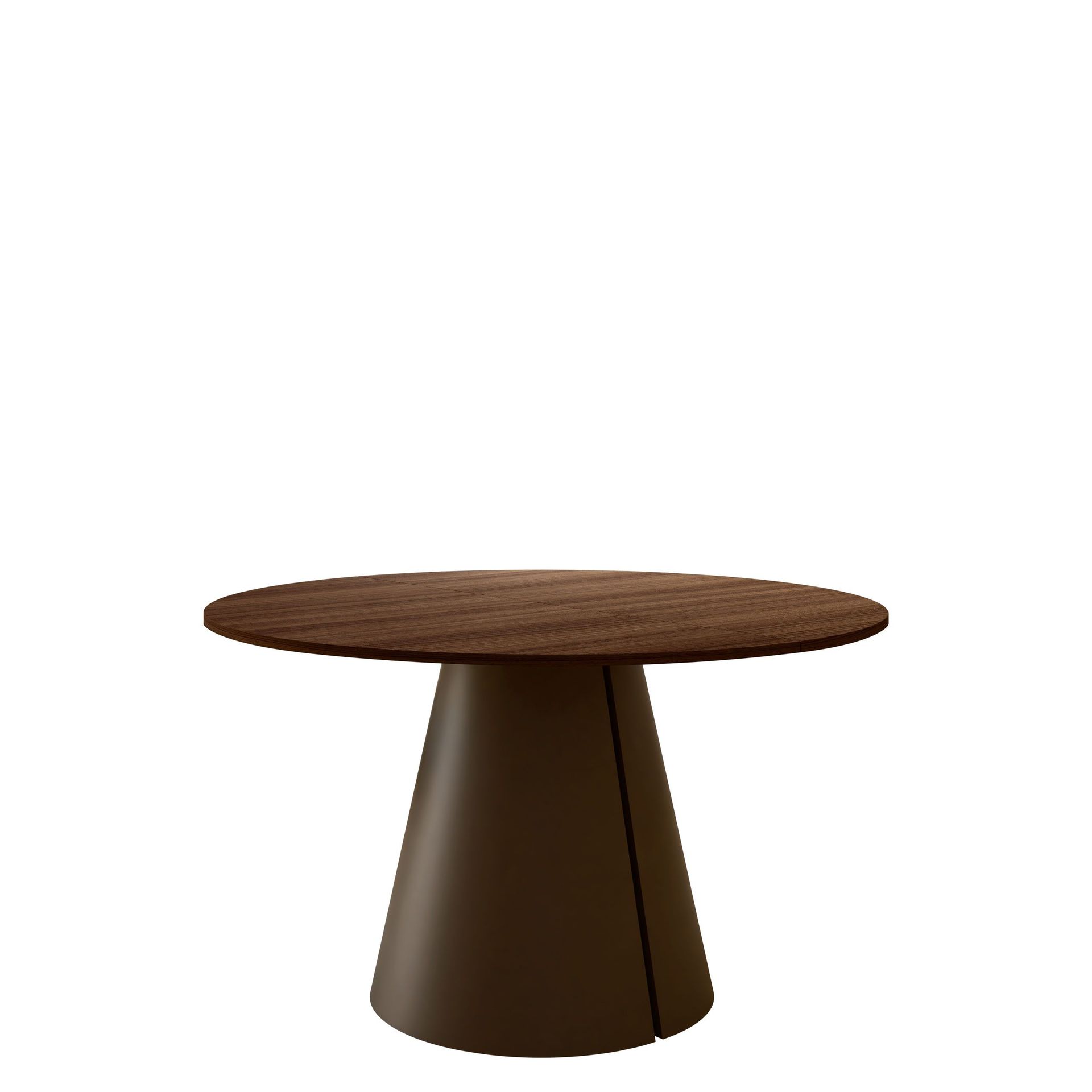 Aurion Rundt Uttrekkbart Spisebord 100–176 cm - brun/kobber