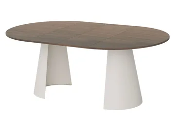 Aurion Spisebord rundt uttrekkbart 100-174 cm - beige, lysebrun - Møbler - Bord - Spisebord & kjøkkenbord