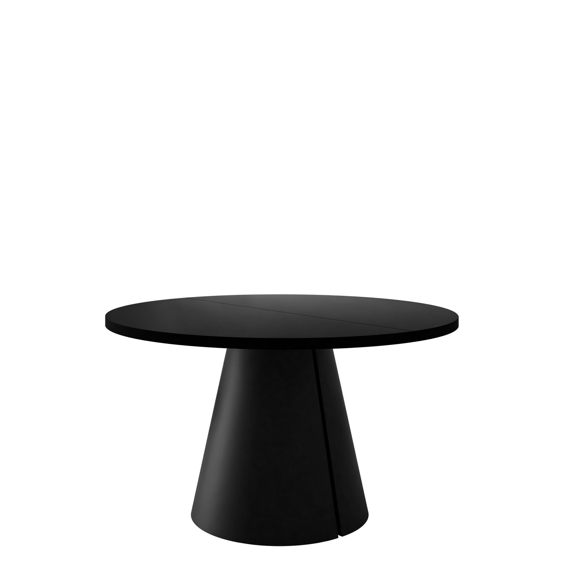 Aurion Spisebord rundt uttrekkbart 100-174 cm - Svart