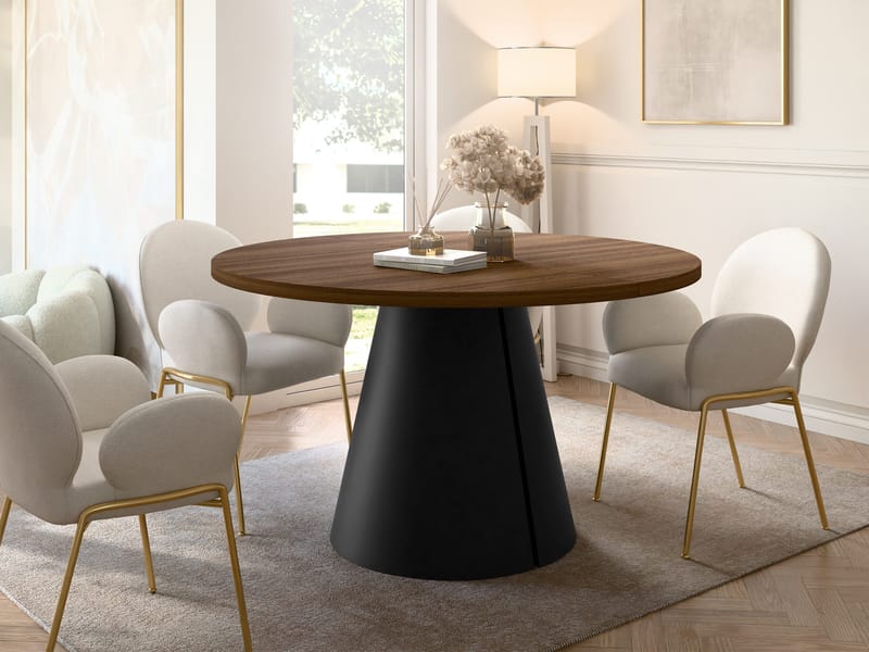 Aurion Spisebord rundt uttrekkbart 100-174 cm - Møbler - Bord - Spisebord & kjøkkenbord