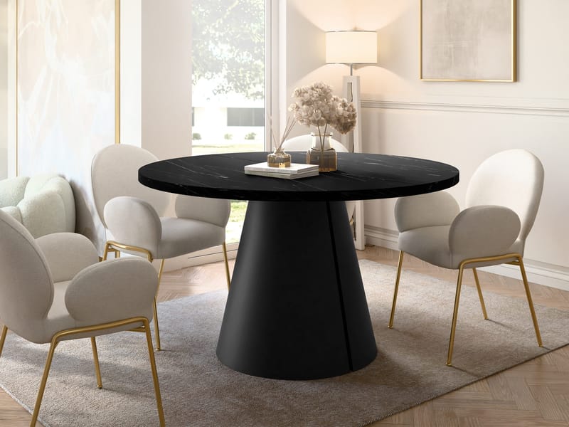 Aurion Spisebord rundt uttrekkbart 100-174 cm - Møbler - Bord - Spisebord & kjøkkenbord