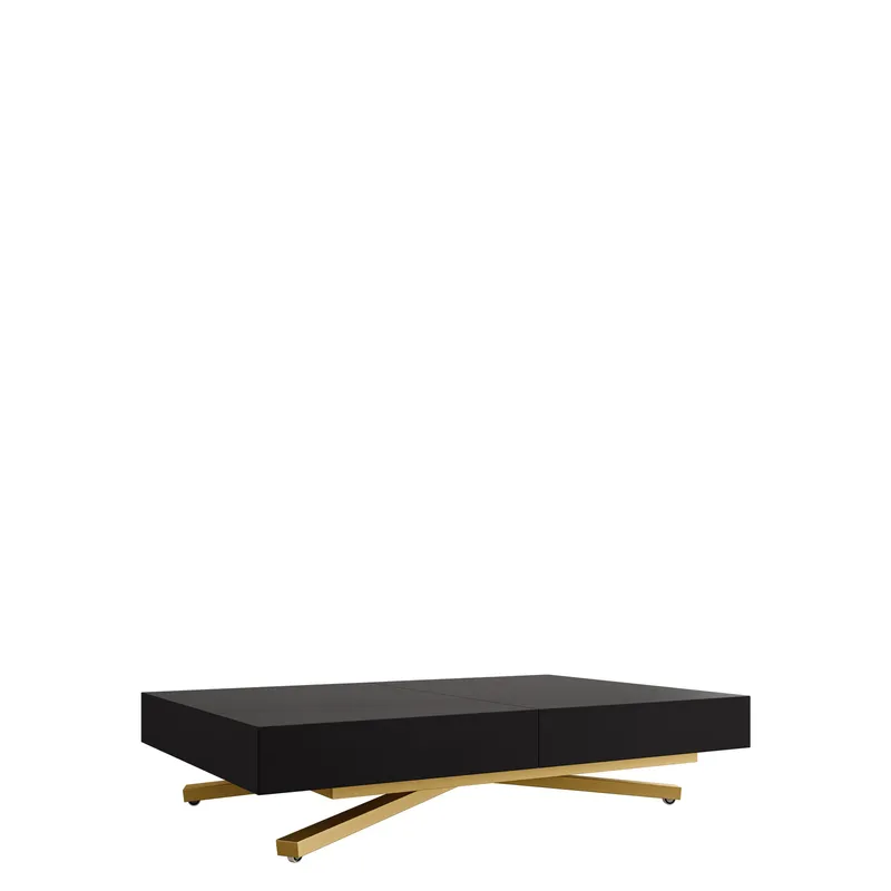 Avendi sofabord 120 cm - Gull, svart - Møbler - Bord - Sofabord