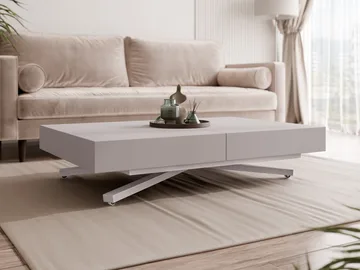 Avendi sofabord 120 cm - Sølv, beige - Møbler - Bord - Sofabord
