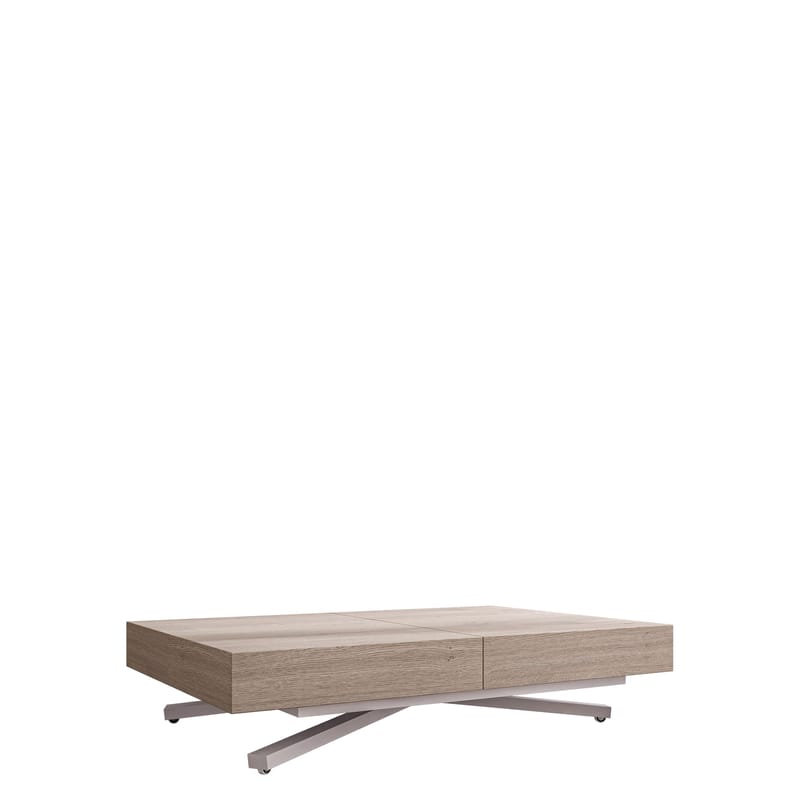 Avendi sofabord 120 cm, Sølv/ lysebrun