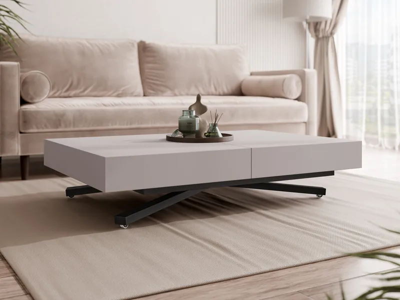 Avendi uttrekkbart sofabord 200 cm - svart, beige - Møbler - Bord - Sofabord