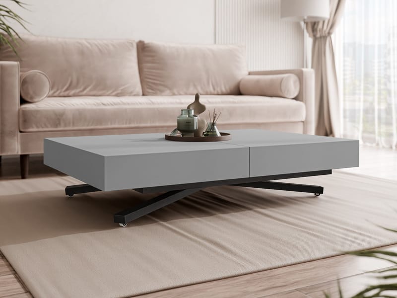 Avendi uttrekkbart sofabord 200 cm - svart, grå - Møbler - Bord - Sofabord