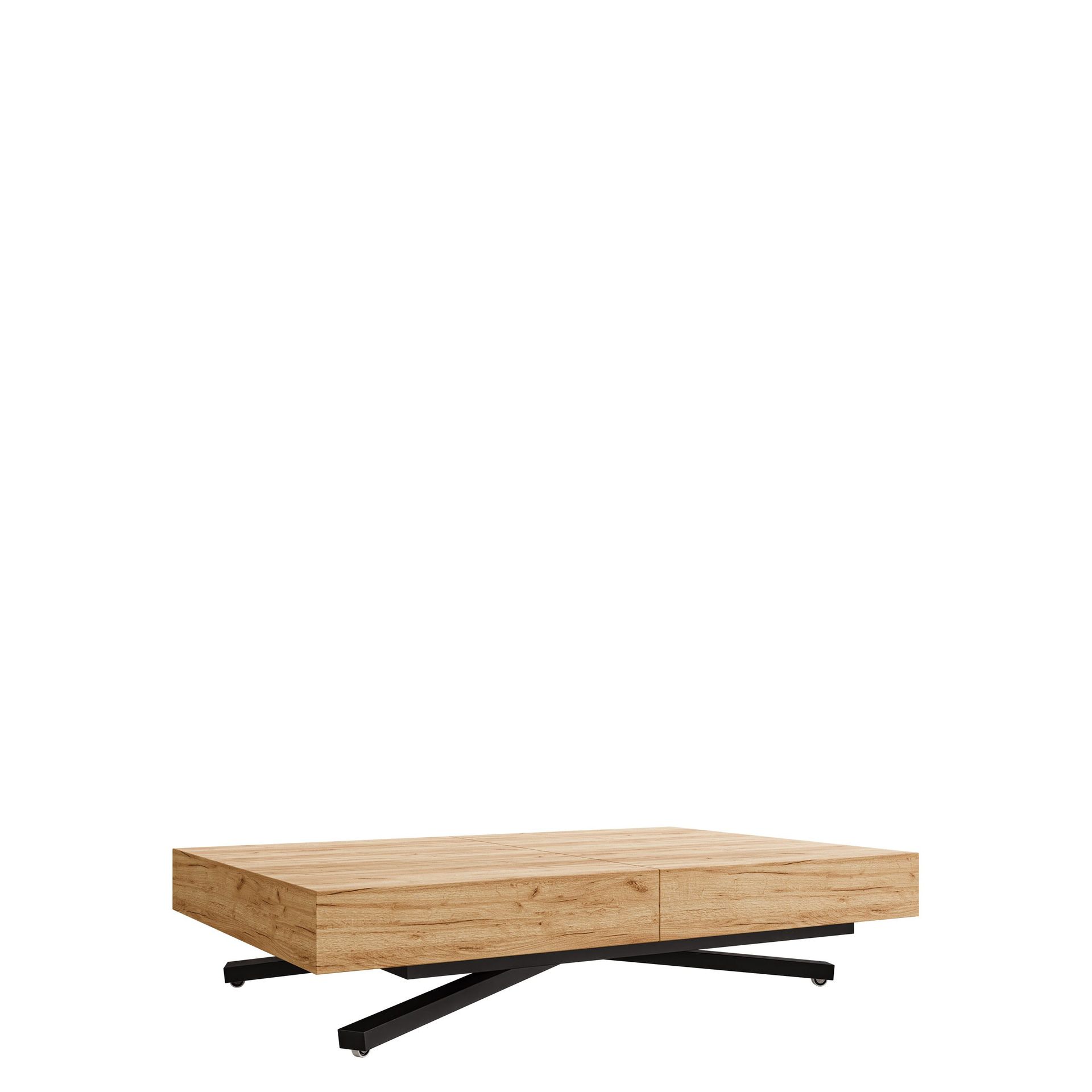 Avendi uttrekkbart sofabord 200 cm - svart, natur