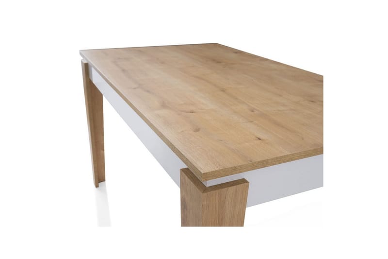 Azoula Spisebord 140 cm Rektangulær - Eik/Hvit - Møbler - Bord - Spisebord & kjøkkenbord